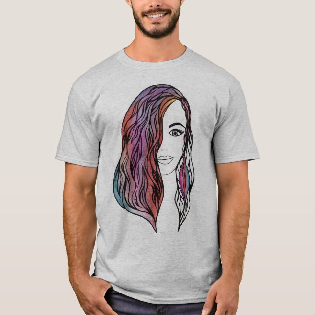 Cute manar, skjorta med bild t shirt (Framsida)