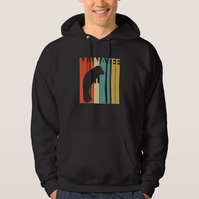 Cute Manatee Animal Hoodie (Framsida)