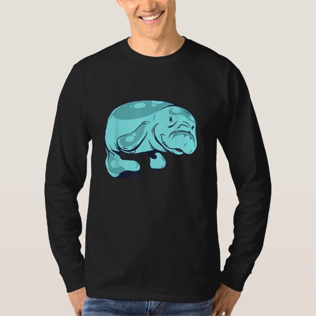 Cute Manatee  Aquatic Animal Sea Animal Manatee T Shirt (Framsida)