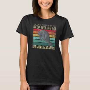 Cute Manatee for Sea Cow Dugong Manatee Animal T Shirt
