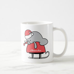 Cute Manatee jul Namn Mugg