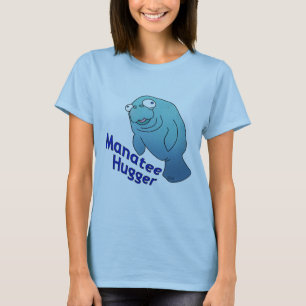 Cute Manatee Kramare Tecknad Animal T-shirt