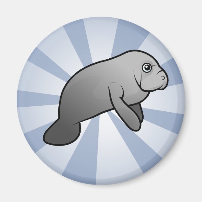 Cute Manatee Magnet (Framsidan)