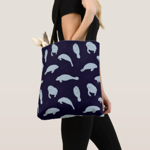 Cute Manatee Mönster Tygkasse