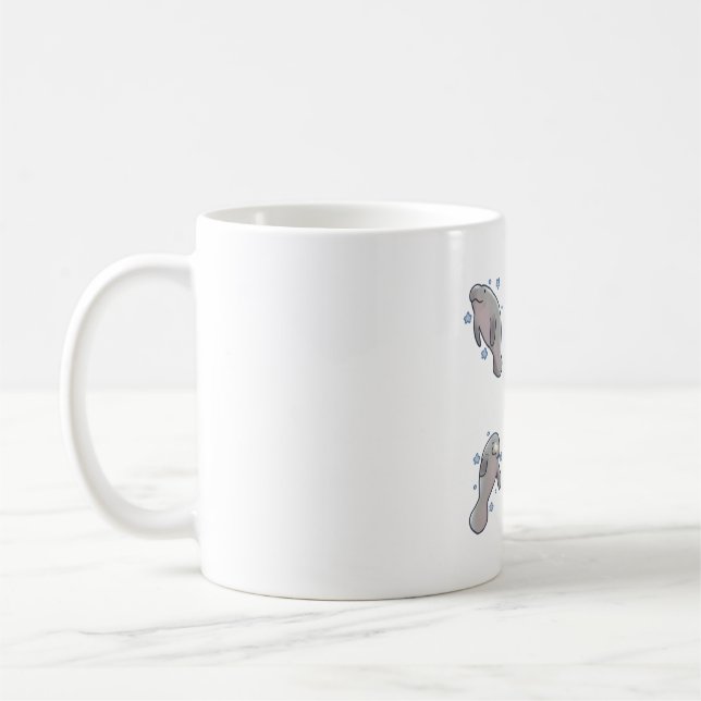Cute manatelight � Cute Animal Art Kaffemugg (Vänster)