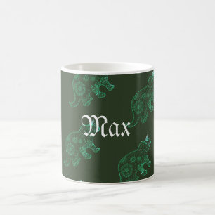 Cute Mandala Dinosaur, Namn Mugg