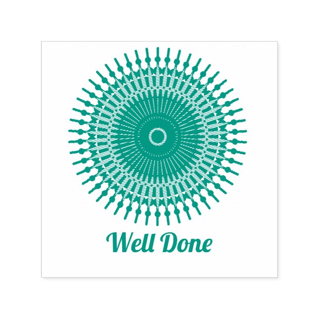 Cute Mandala well Ready-lärare frimärke Självfärgande Stämpel (Design)