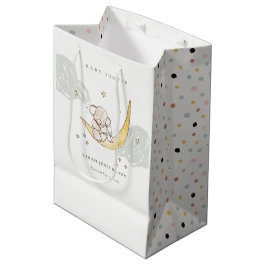 Cute Måne Stars Elephant Bunny Neutralt Baby Showe