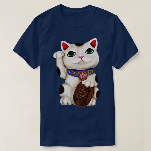 Cute Manekineko cat T Shirt (Design framsida)
