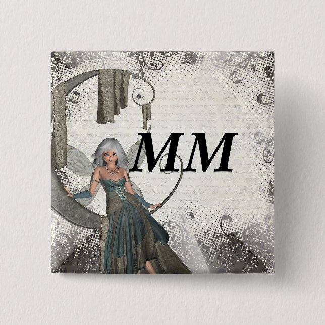 Cute manga fairy knapp (Framsida)