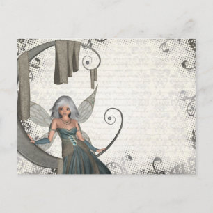 Cute manga fairy vykort