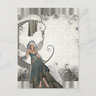 Cute manga fairy vykort