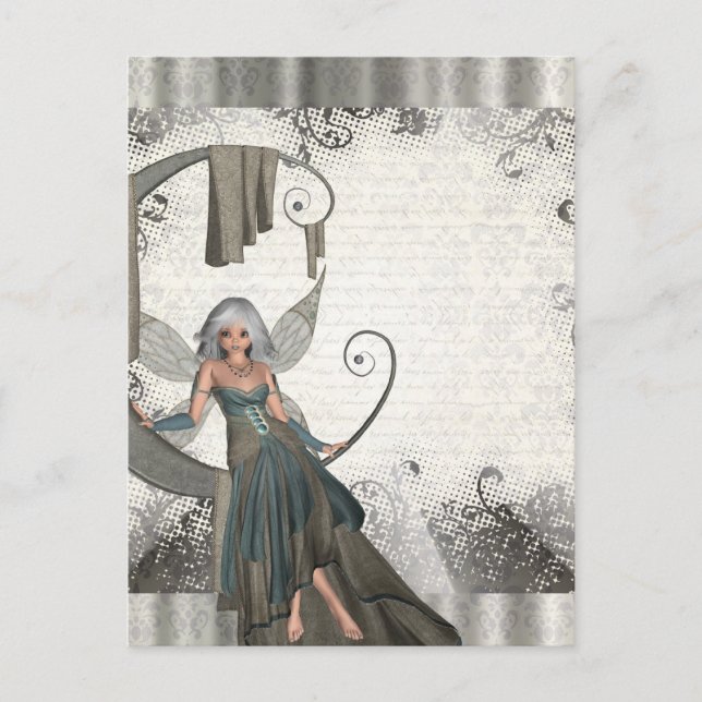 Cute manga fairy vykort (Framsida)