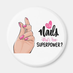 Cute Manicurist Gift Nagel Tech Fingernails Naglar Magnet