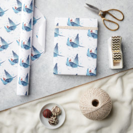 Cute Manta Ray Seas och Hälsning jul Presentpapper