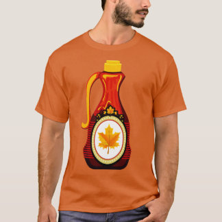 Cute Maple Syrup Flaska T Shirt