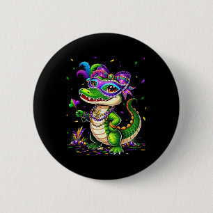 Cute Mardigator Mardi Gras Alligator Costume Girl Knapp