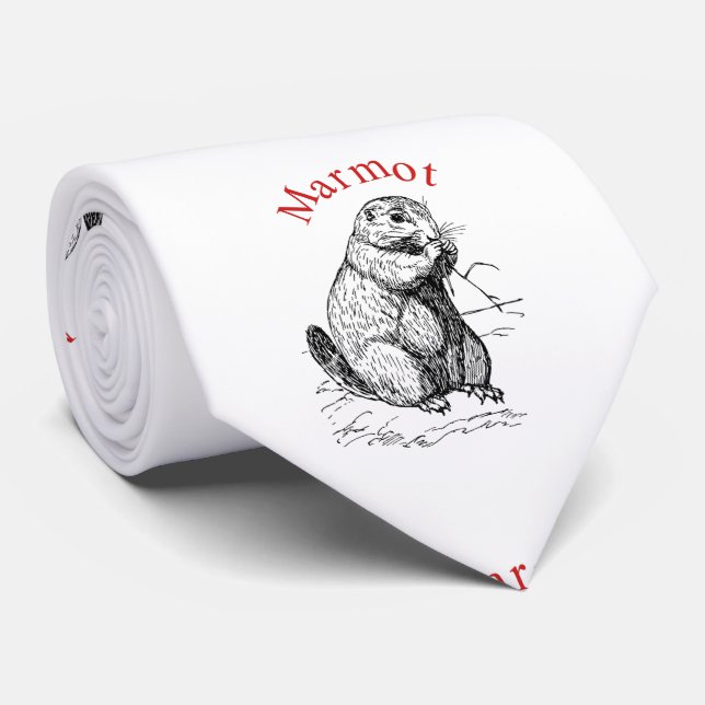 Cute Marmot Animal Thunder_Cove Slips (Rullad)