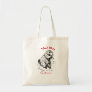 Cute Marmot Animal Thunder_Cove Tygkasse
