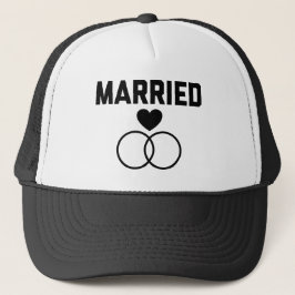 Cute Married Bröllop Gift Keps