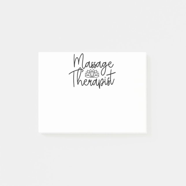Cute Massage Therapist Post-it Block (Framsida)