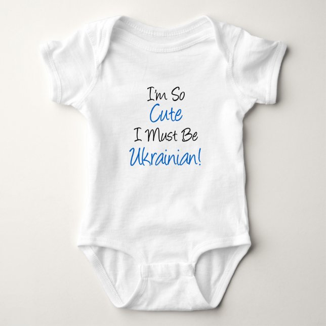 Cute måste alltså vara ukrainskt tee shirt (Framsida)