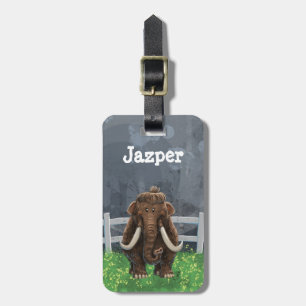 Cute Mastodon Bagagebricka