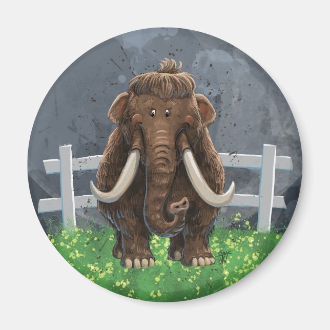 Cute Mastodon Magnet (Framsidan)
