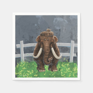 Cute Mastodon Pappersservett