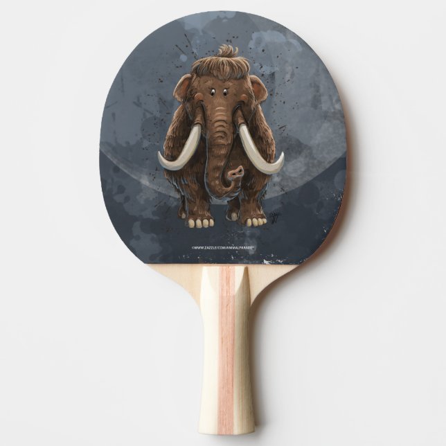 Cute Mastodon Pingisracket (Framsidan)