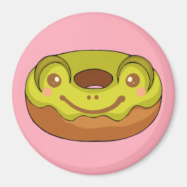 Cute Matcha Frog donut Magnet