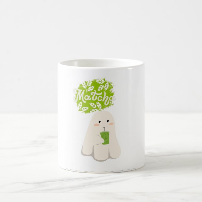 Cute matcha mug kaffemugg (Center)