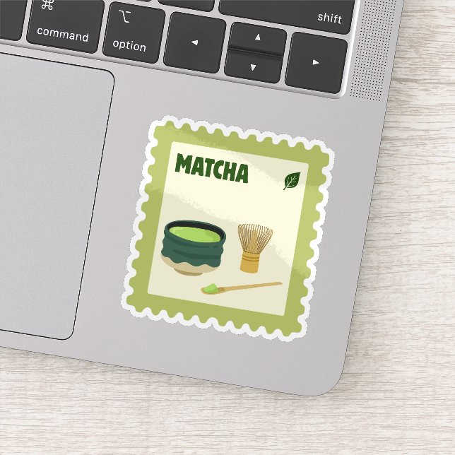Cute Matcha Stamp Klistermärken (Detalj)