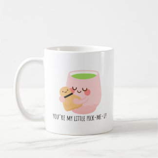 Cute Matcha Tea Hug Illustration Kaffemugg
