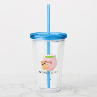 Cute Matcha Tea Hug Illustration Take Away Mugg