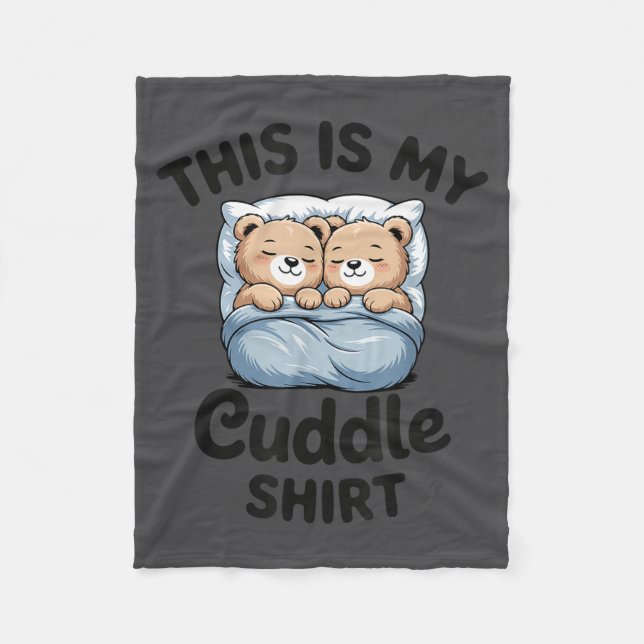 Cute Matching Bear This Is My Cuddle  Fleecefilt (Framsidan)
