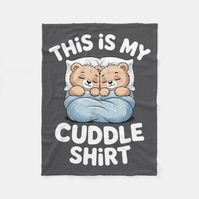Cute Matching Bear This Is My Cuddle  Fleecefilt (Framsidan)