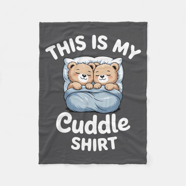 Cute Matching Bear This Is My Cuddle  Fleecefilt (Framsidan)