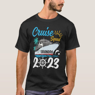 Cute Matching Family Cruise Squad 2023 Grandpa Cru T Shirt