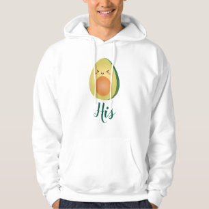 Cute Matching lite Avocados Funny gör att Avocuddl Hoodie