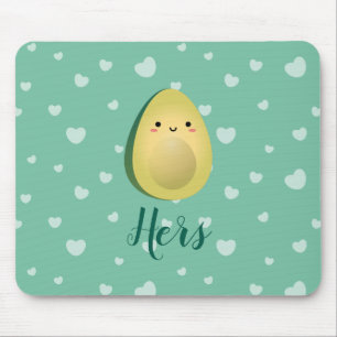 Cute Matching lite Avocados Funny gör att Avocuddl Musmatta