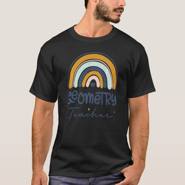 Cute Math Coach Teacher Mathematical Geometry Teac T Shirt (Framsida)