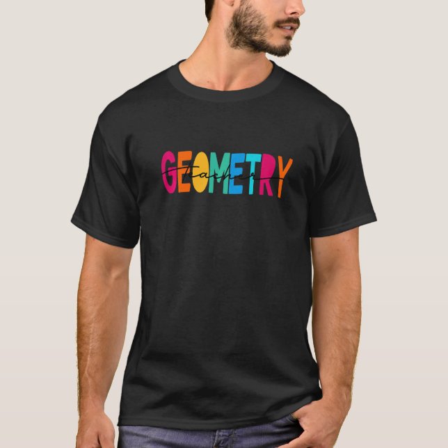 Cute Math Coach Teacher Mathematical Geometry Teac T Shirt (Framsida)