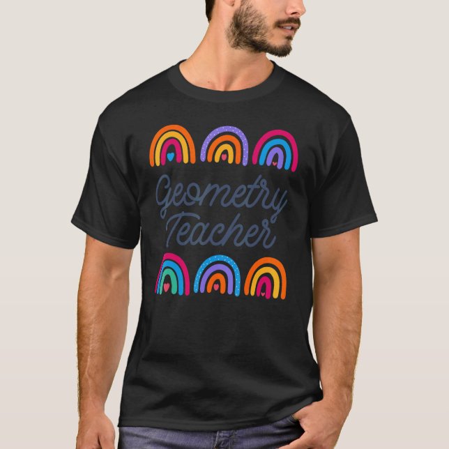 Cute Math Coach Teacher Mathematical Geometry Teac T Shirt (Framsida)