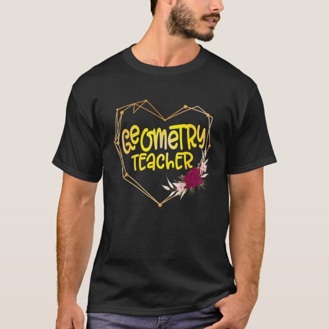 Cute Math Coach Teacher Mathematical Geometry Teac T Shirt (Framsida)