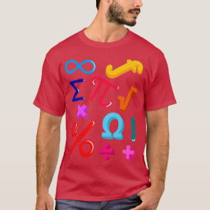 Cute math-symboler för Math älskare T Shirt