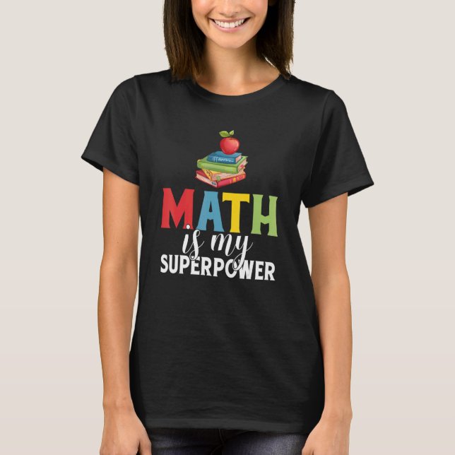 Cute Math Teacher First Klass MaTema Math Quo T Shirt (Framsida)