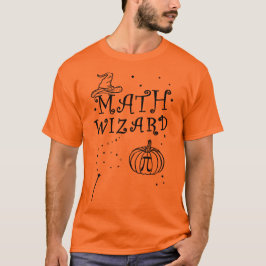 Cute Math Wizard Pumpkin Pi Paj Teacher Halloween T Shirt
