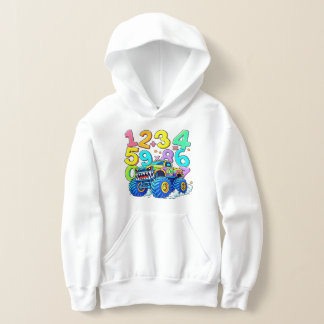 Cute Maths Numbers Car Cartoon Hoodie Kids UK!! T Shirt