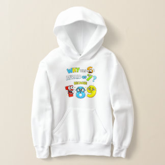 Cute Maths Numbers Cartoon Hoodie Kids UK Learning T Shirt